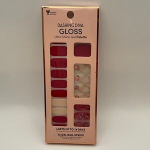Dashing Diva Gloss Ultra Shine Gel Palette - Red Pink Press-On Nails Berry